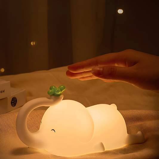 Cute Elephant Soft Night Light