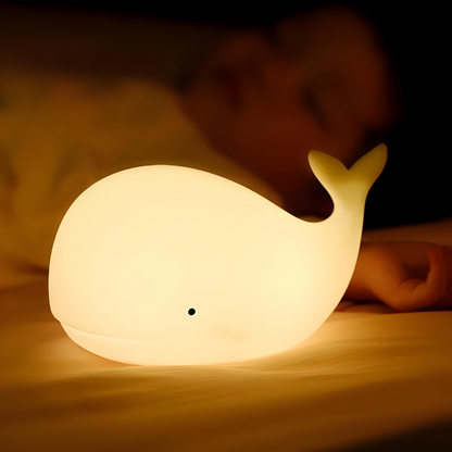 Cute Whale Soft Night Light