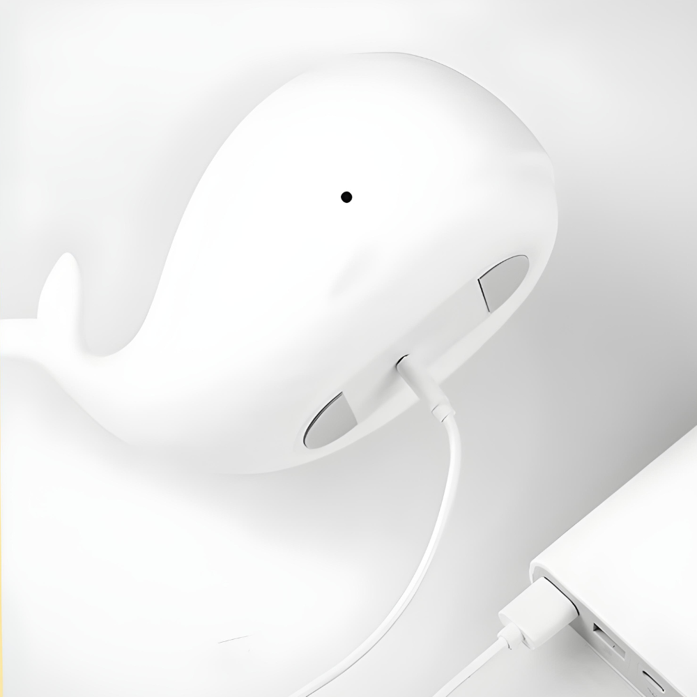 Cute Whale Soft Night Light