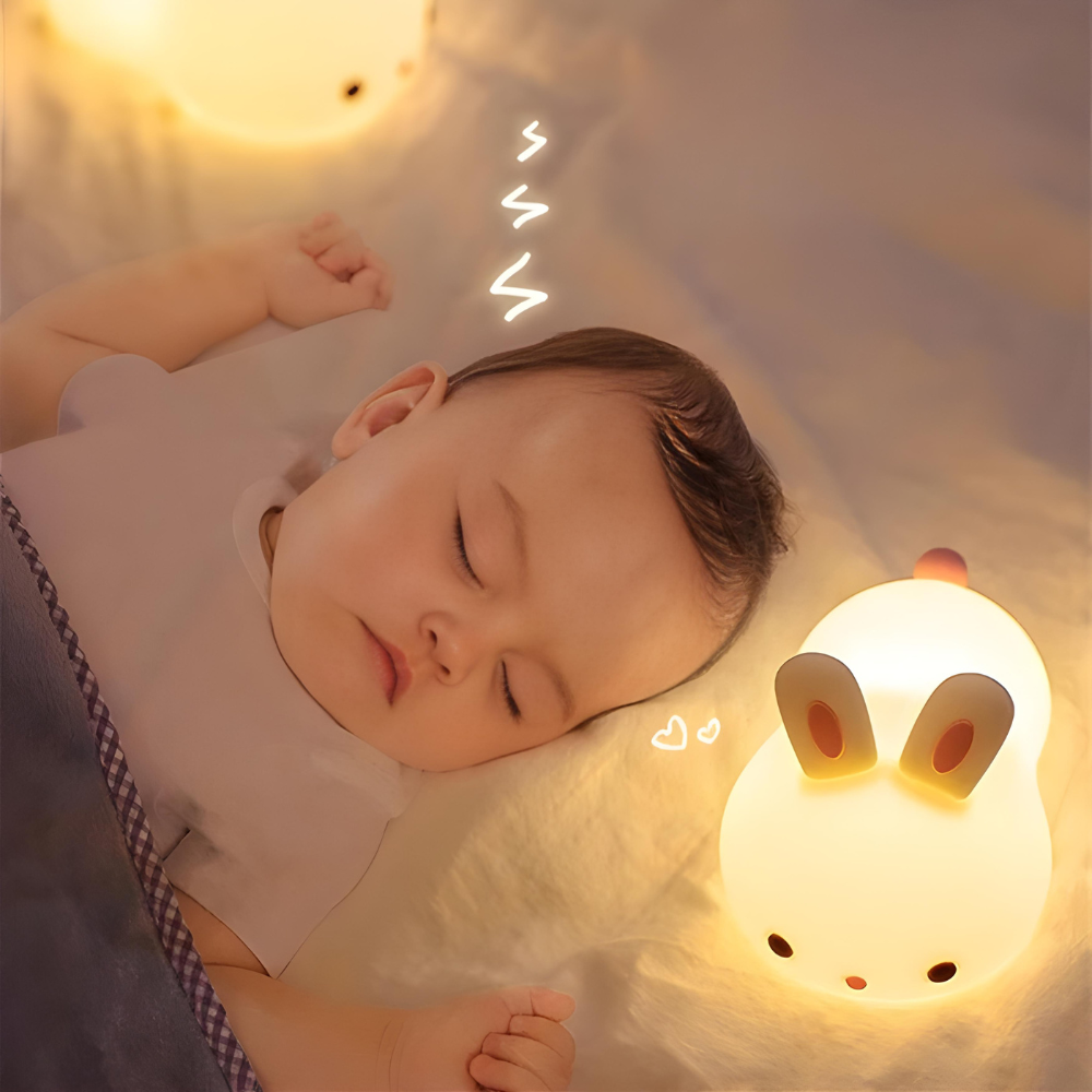 Cute Rabbit Soft Night Light