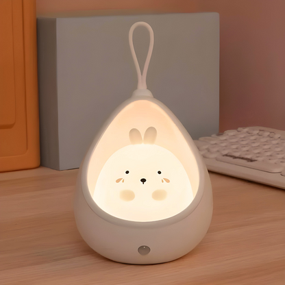 Hanging Bunny in a Pouch Night Light