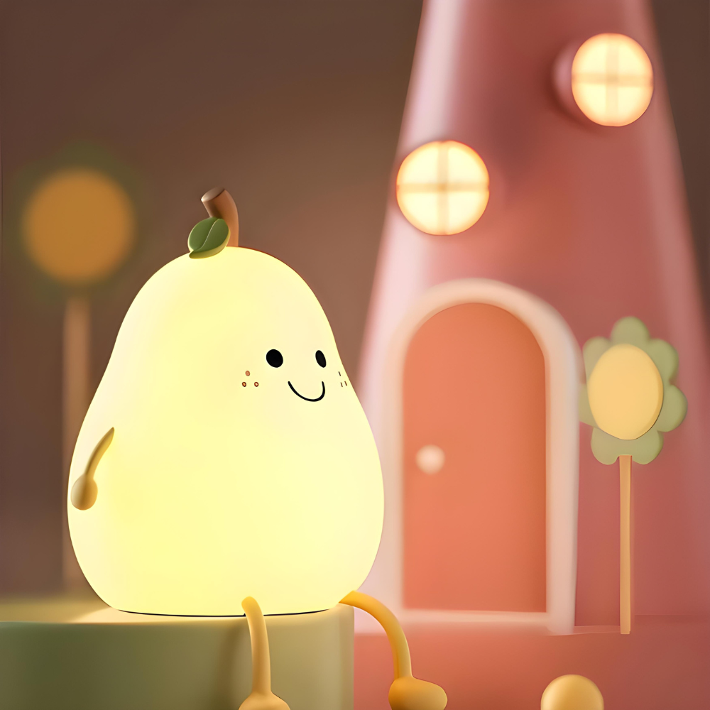 Cute Pear Soft Night Light