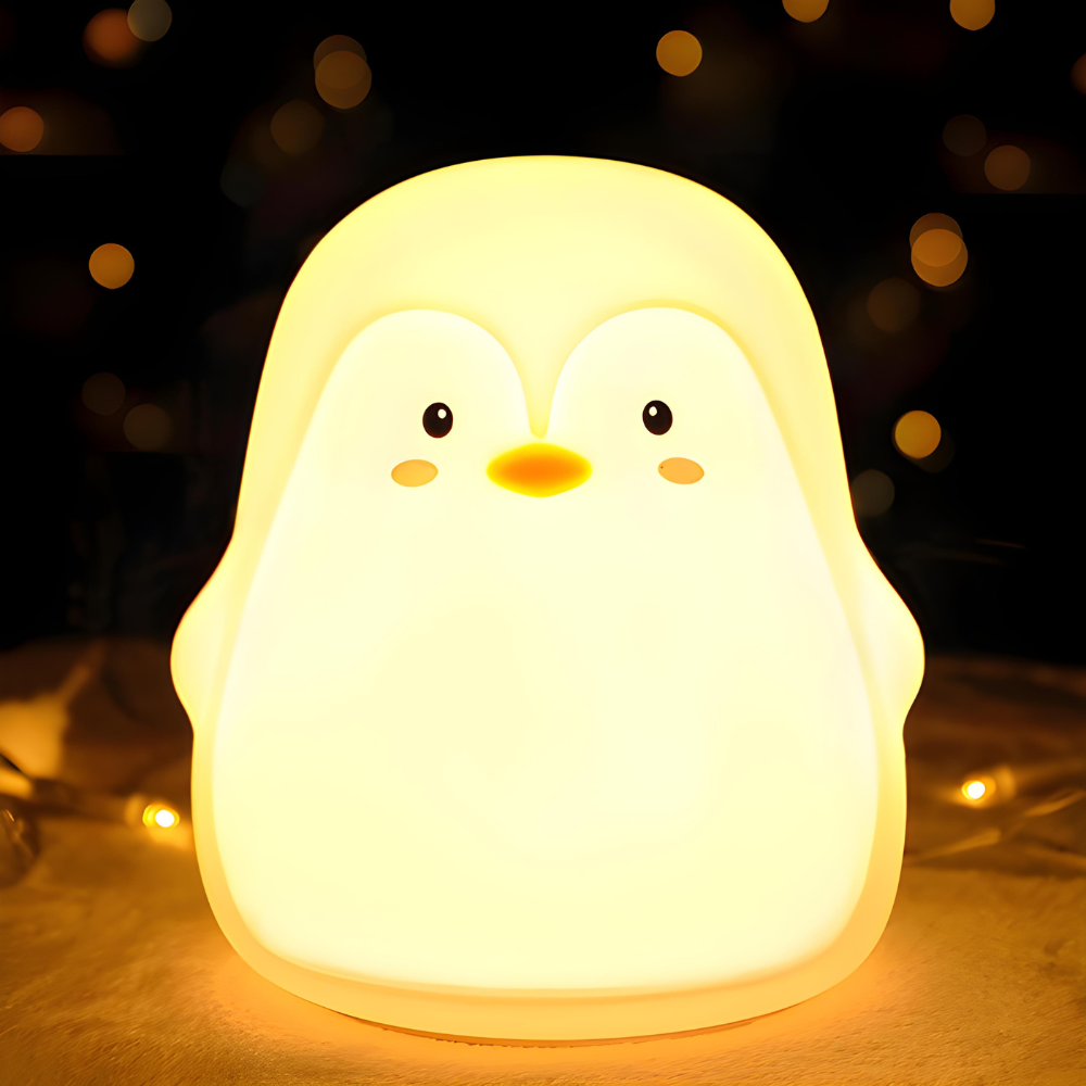 Cute Penguin Soft Night Light