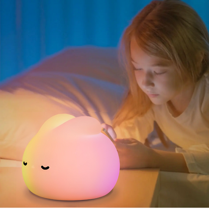 Cute Sleeping Bunny Soft Night Light