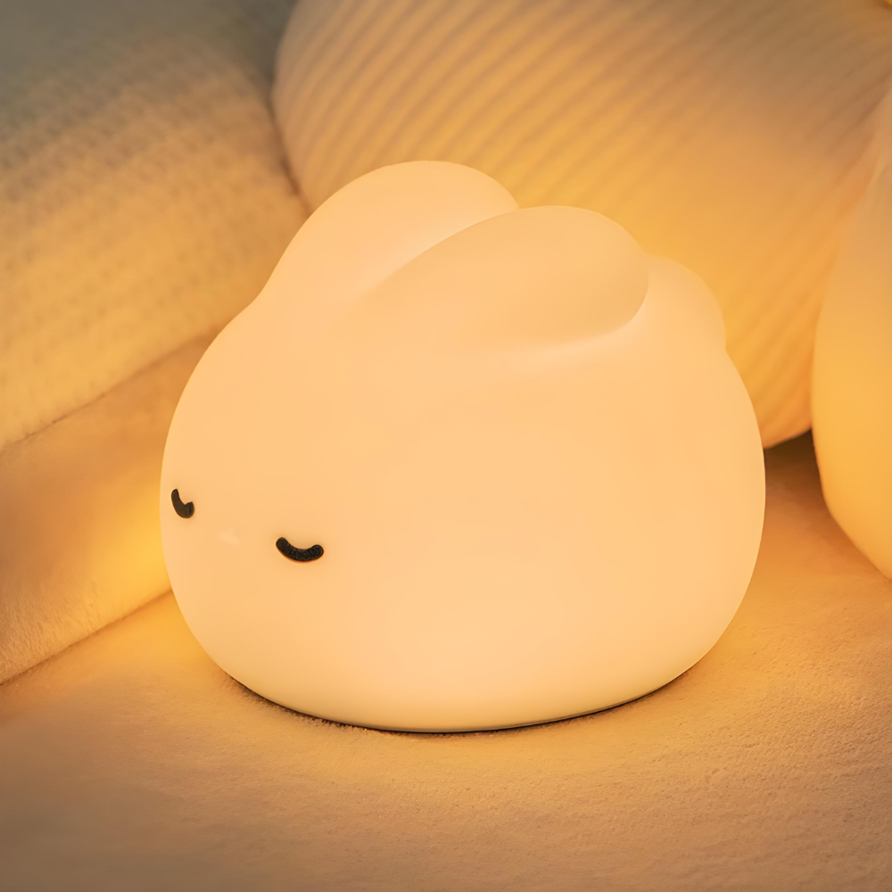 Cute Sleeping Bunny Soft Night Light