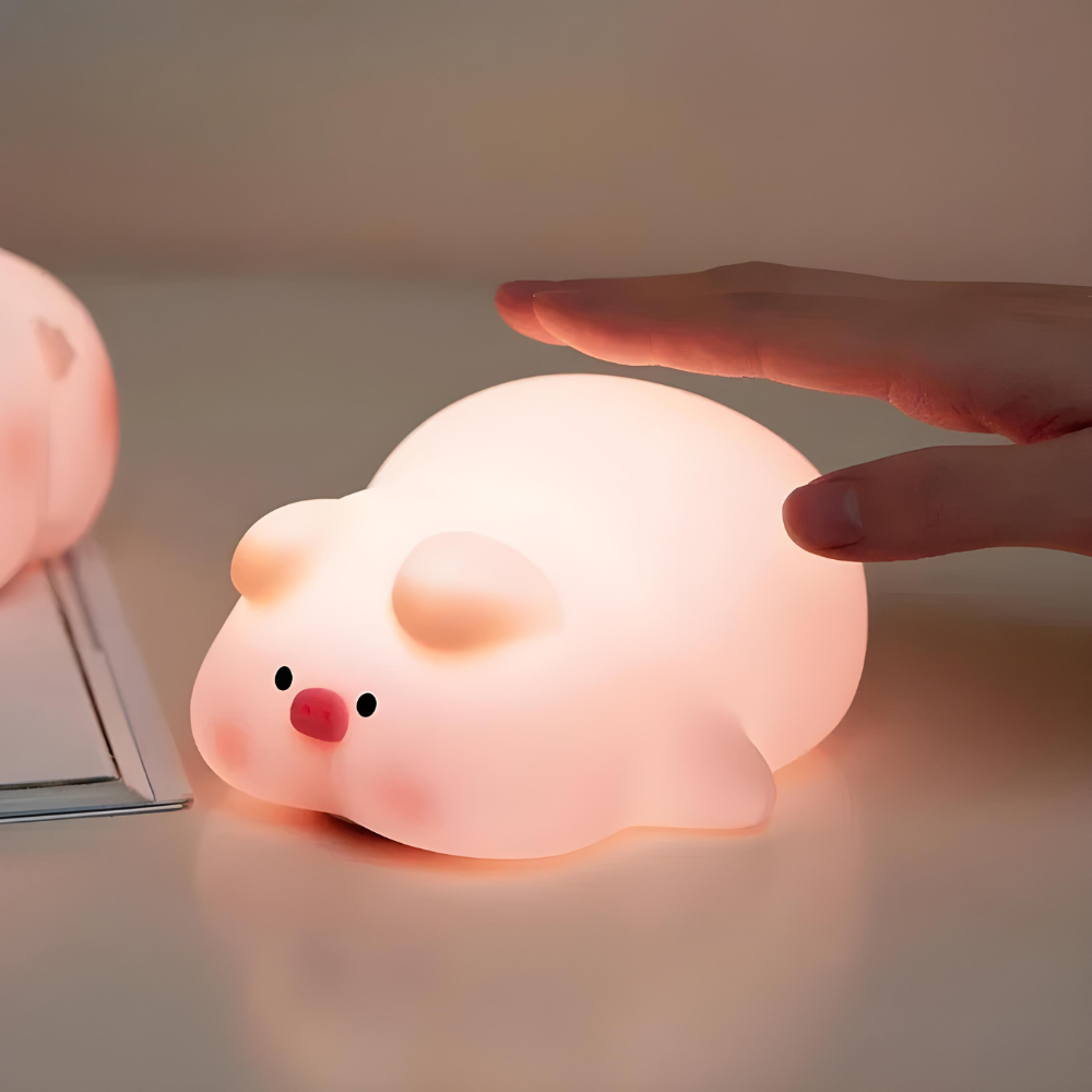 Cute Piggy Soft Night Light