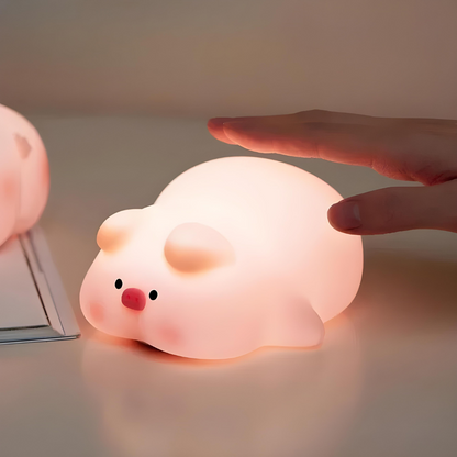 Cute Piggy Soft Night Light