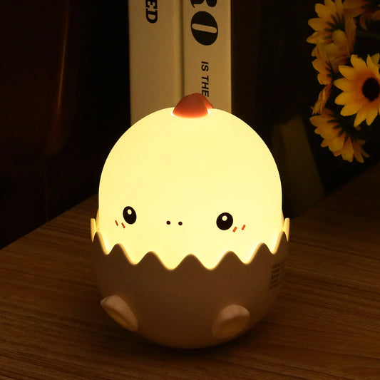 Cute Baby Dragon in Egg Night Light